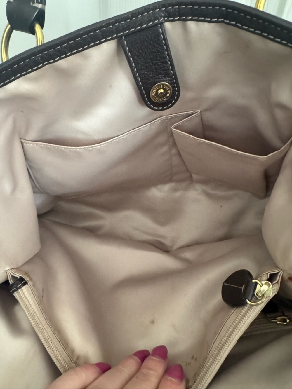 Coach Penelope Soft Pebbled Leather Carryall Satchel Bag Brown F19044 Vintage - Picture 13 of 13